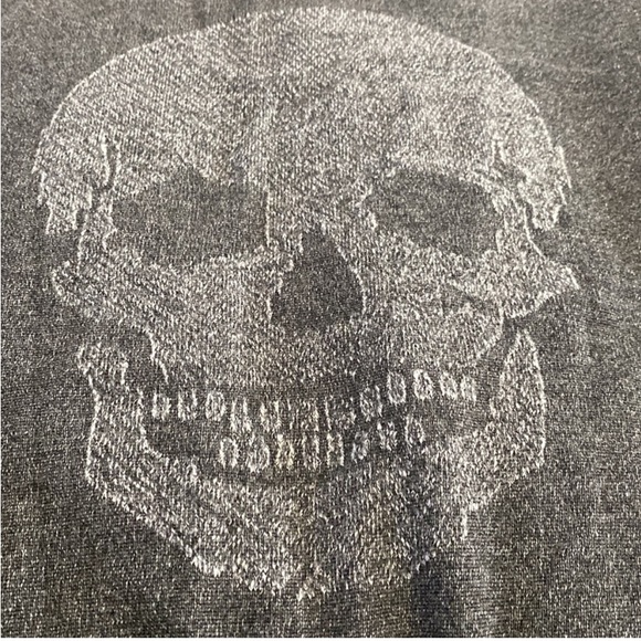 Skull Cashmere Graphic Thick Knit Heavyweight Muscle Tee Tank Top - Picture 7 of 9